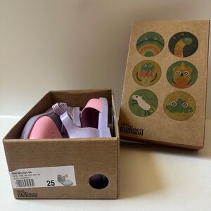 Mini Melissa Pink and Lavender Sandals